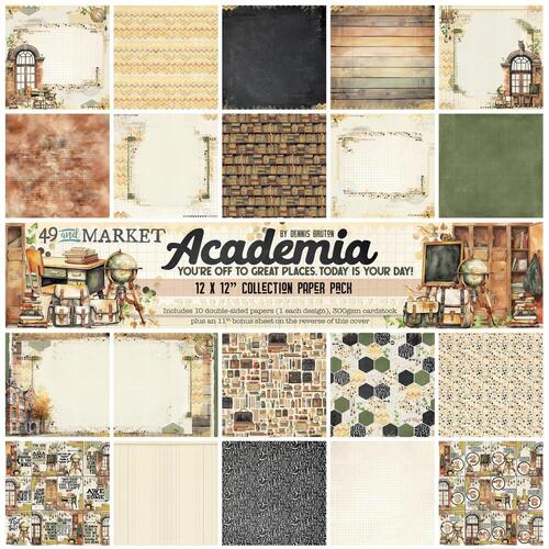 49 and Market Academia 12x12" Collection Paper Pack
