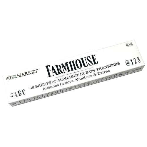 49 and Market Mister : Farmhouse Rub-on Transfers