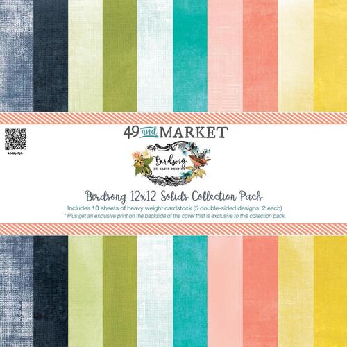 49 and Market Birdsong : 12x12" Solids Collection Pack