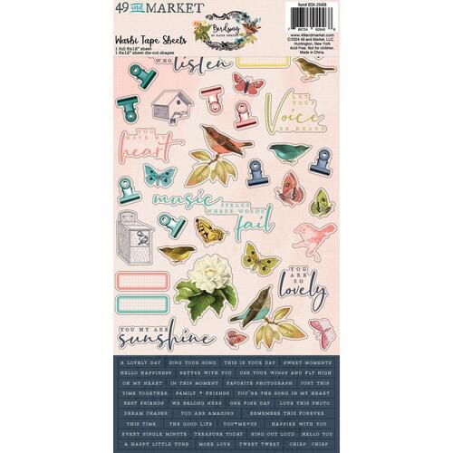 49 and Market Birdsong : Washi Tape Sheets