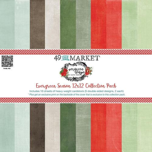 49 and Market Evergreen Season : 12x12" Foundations Collection Pack