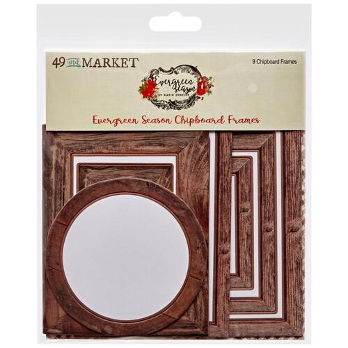 49 and Market Evergreen Season : Chipboard Frames