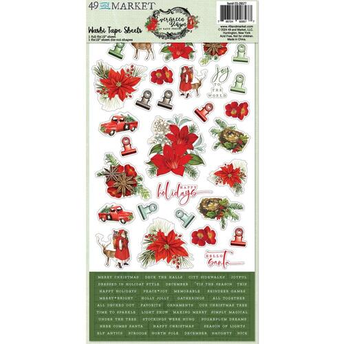 49 and Market Evergreen Season : Washi Tape Sheets