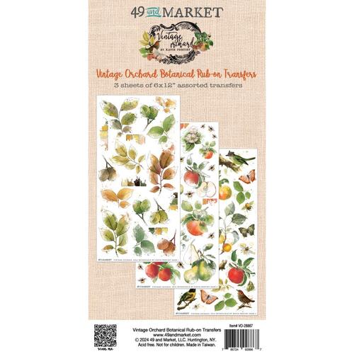 49 and Market Vintage Orchard - Botanical Rub-on Transfers