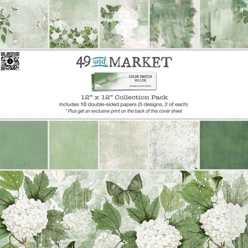 49 and Market Color Swatch : Willow 12x12" Collection Pack