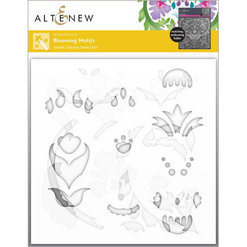 Altenew Blooming Motifs Simple Coloring Stencil Set (3 in 1)