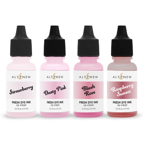 Altenew Blushberry Bliss Fresh Dye Ink Re-inker Bundle