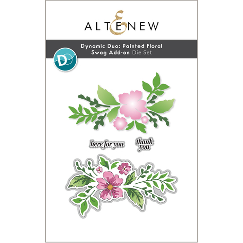 Altenew Dynamic Duo: Painted Floral Swag Add-on Die Set