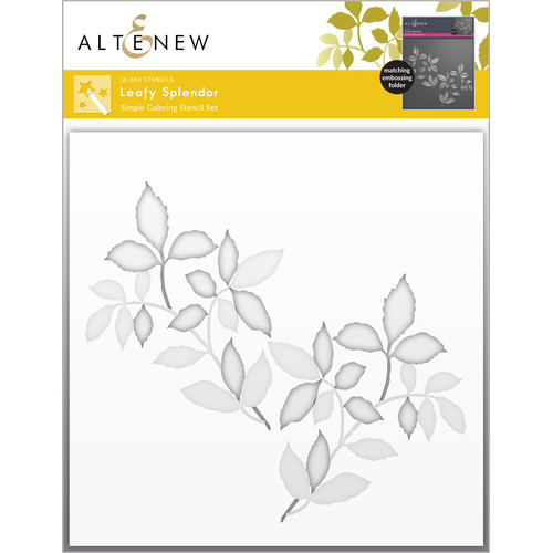 Altenew Leafy Splendor Simple Coloring Stencil Set (2 in 1)