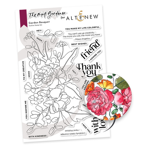 Altenew Garden Bouquet Stamp Set