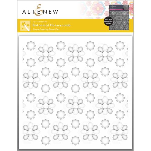 Altenew Botanical Honeycomb Simple Coloring Stencil Set (5 in 1)
