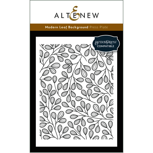 Altenew Modern Leaf Background Press Plate