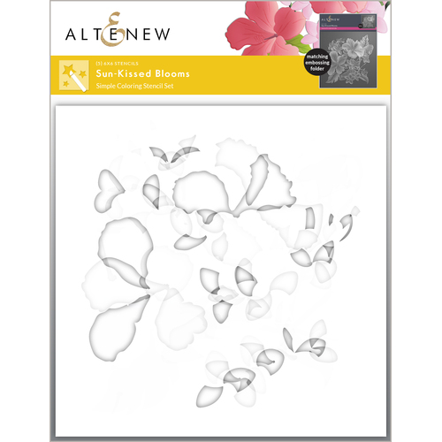 Altenew Sun-Kissed Blooms Simple Coloring Stencil Set (5 in 1)