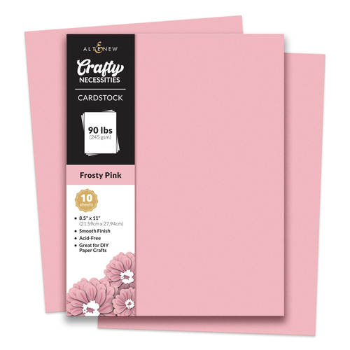 Altenew Crafty Necessities: Frosty Pink Cardstock (10 sheets/set)