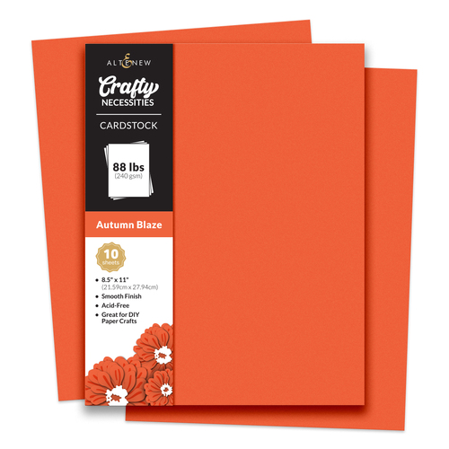 Altenew Crafty Necessities: Autumn Blaze Cardstock (10 sheets/set)