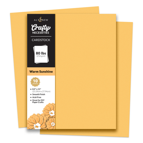 Altenew Crafty Necessities: Warm Sunshine Cardstock (10 sheets/set)