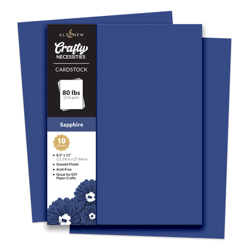 Altenew Crafty Necessities: Sapphire Cardstock (10 sheets/set)