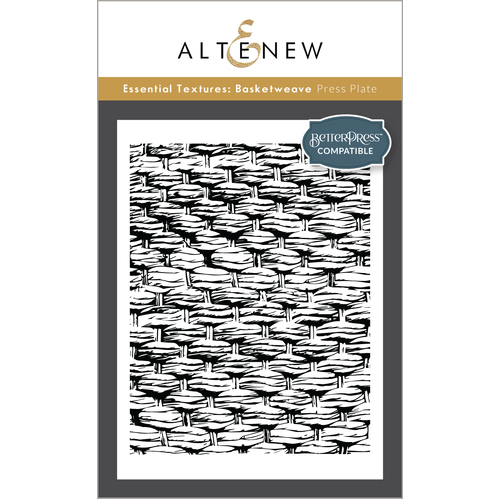 Altenew Essential Textures: Basketweave Press Plate Set