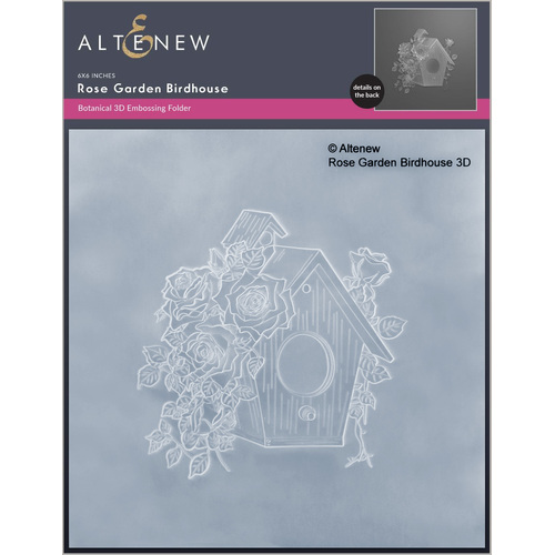 Altenew Rose Garden Birdhouse 3D Embossing Folder