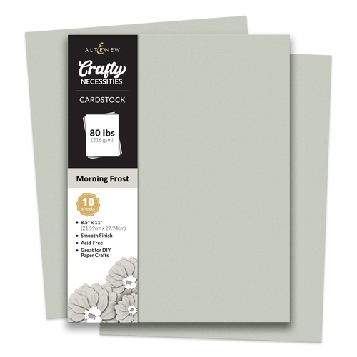 Altenew Crafty Necessities: Morning Frost Cardstock (10 sheets/set)