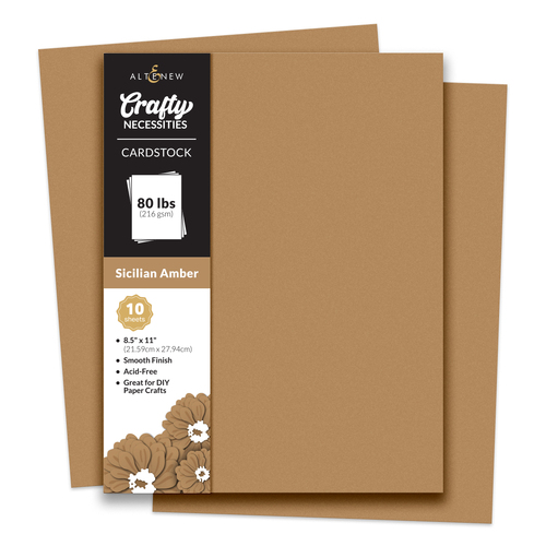 Altenew Crafty Necessities: Sicilian Amber Cardstock (10 sheets/set)