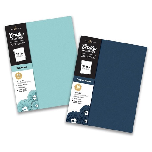 Altenew Crafty Necessities Cardstock Bundle (Cool Summer Night)