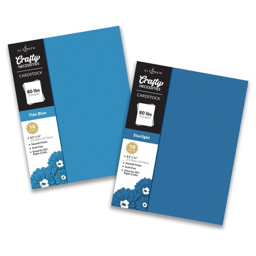 Altenew Crafty Necessities Cardstock Bundle (Deep Blue Seas)