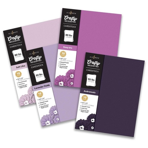 Altenew Crafty Necessities Cardstock Bundle (Lilac Blossoms)