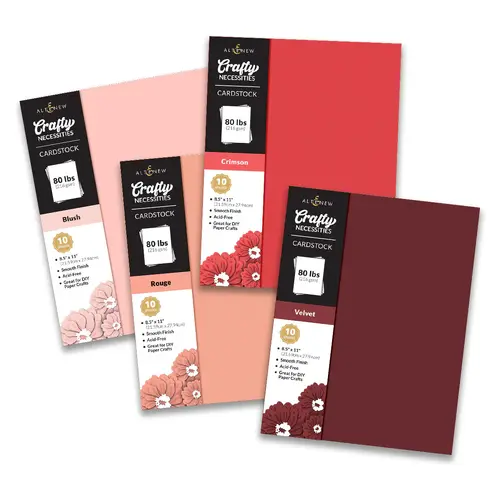 Altenew Crafty Necessities Cardstock Bundle (Red Sunset)