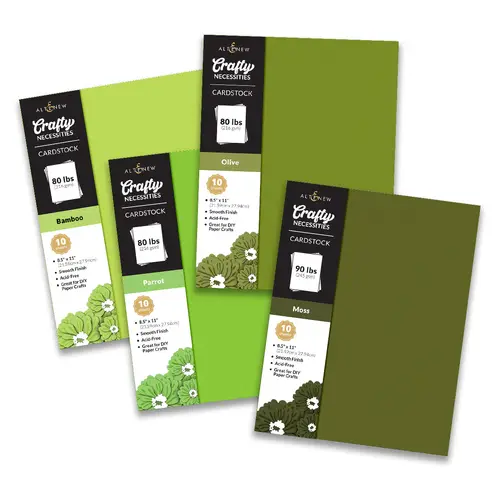 Altenew Crafty Necessities Cardstock Bundle (Tropical Forest)