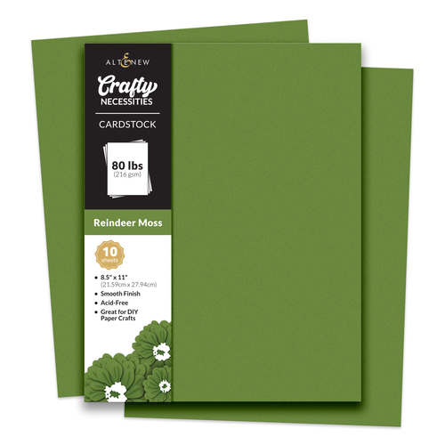 Altenew Crafty Necessities: Reindeer Moss Cardstock (10 sheets/set)