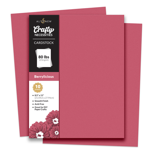 Altenew Crafty Necessities: Berrylicious Cardstock (10 sheets/set)