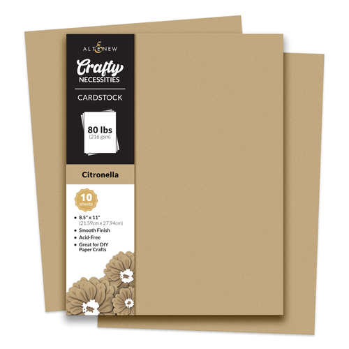 Altenew Crafty Necessities- Citronella Cardstock (10 sheets/set)