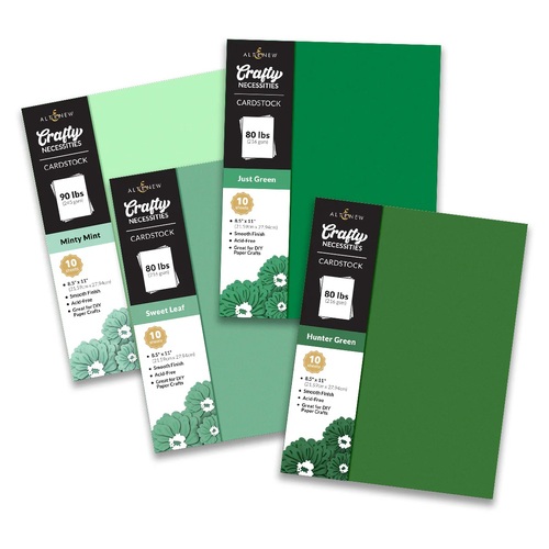 Altenew Crafty Necessities Cardstock Bundle (Green Meadows)