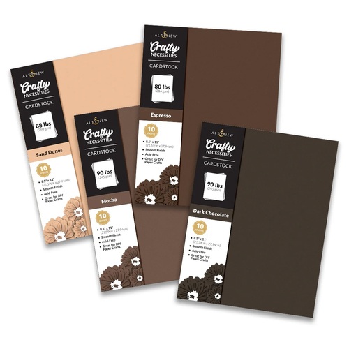 Altenew Crafty Necessities Cardstock Bundle (Coffee Break)