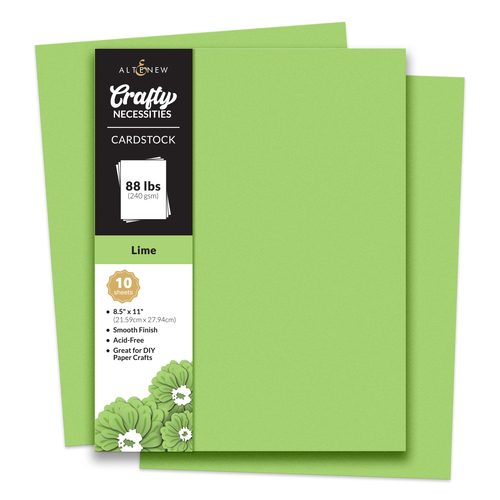 Altenew Crafty Necessities: Lime Cardstock (10 sheets/set)