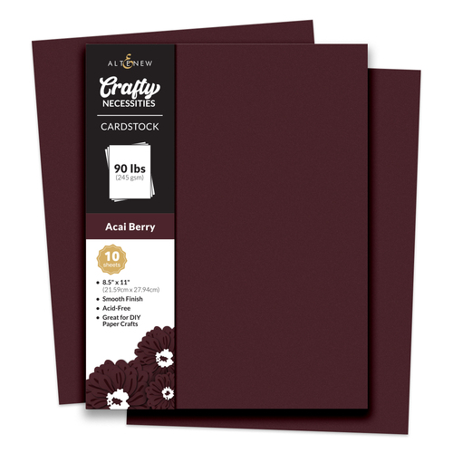 Altenew Crafty Necessities: Acai Berry Cardstock (10 sheets/set)