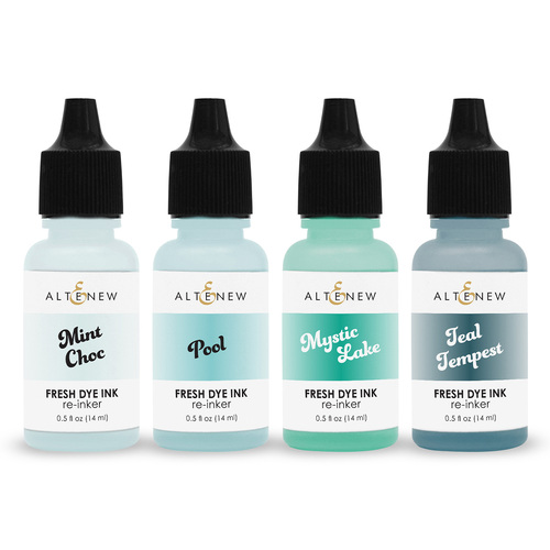 Altenew Aqua Island Fresh Dye Ink Re-inker Bundle