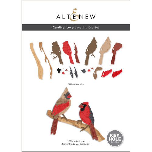 Altenew Cardinal Love Layering Die Set