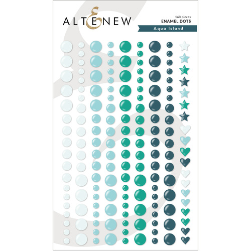 Altenew Aqua Island Enamel Dots