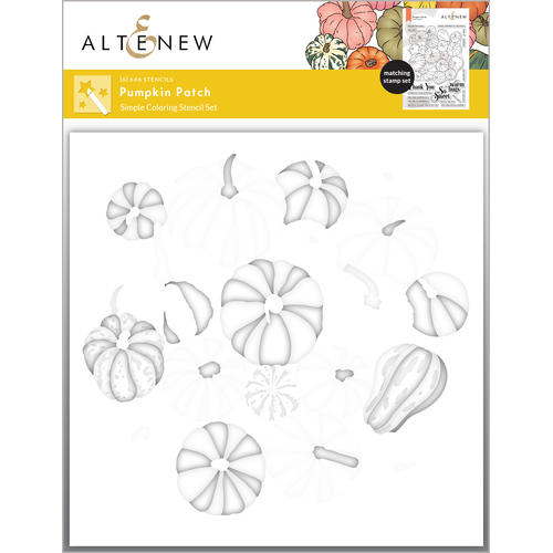 Altenew Pumpkin Patch Simple Coloring Stencil Set (6 in 1)