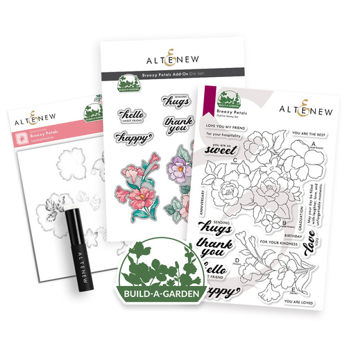 Altenew Build-A-Garden: Breezy Petals and Add-on Die Bundle