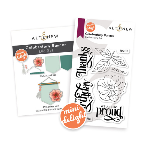 Altenew Mini Delight: Celebratory Banner Stamp & Die Set