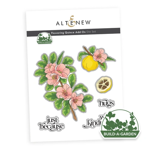 Altenew Build-A-Garden- Flowering Quince Add-On Die Set