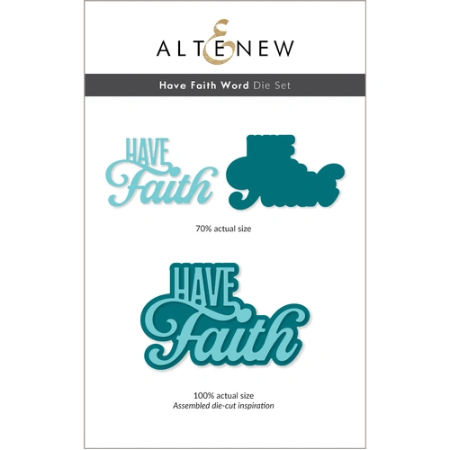 Altenew Have Faith Word Die Set