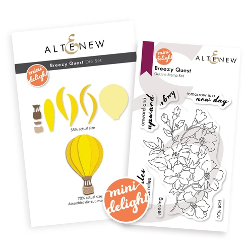 Altenew Mini Delight- Breezy Quest Stamp & Die Set