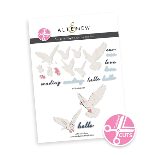 Altenew Creative Cuts- Doves in Flight Layering Die Set