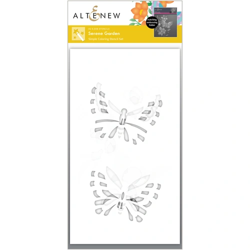 Altenew Serene Garden Simple Coloring Stencil Set (5 in 1)