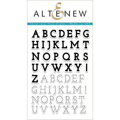 Altenew Thick and Thin Alpha Stamp Set