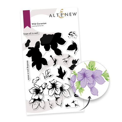 Altenew Wild Geranium Stamp Set